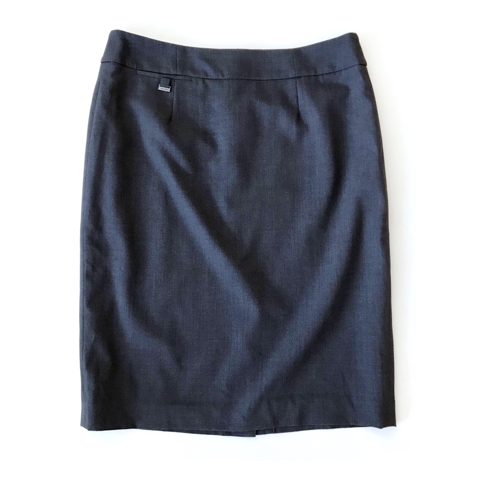 Calvin Klein Straight Pencil Skirt in Charcoal Gray Sz 6 NWT
